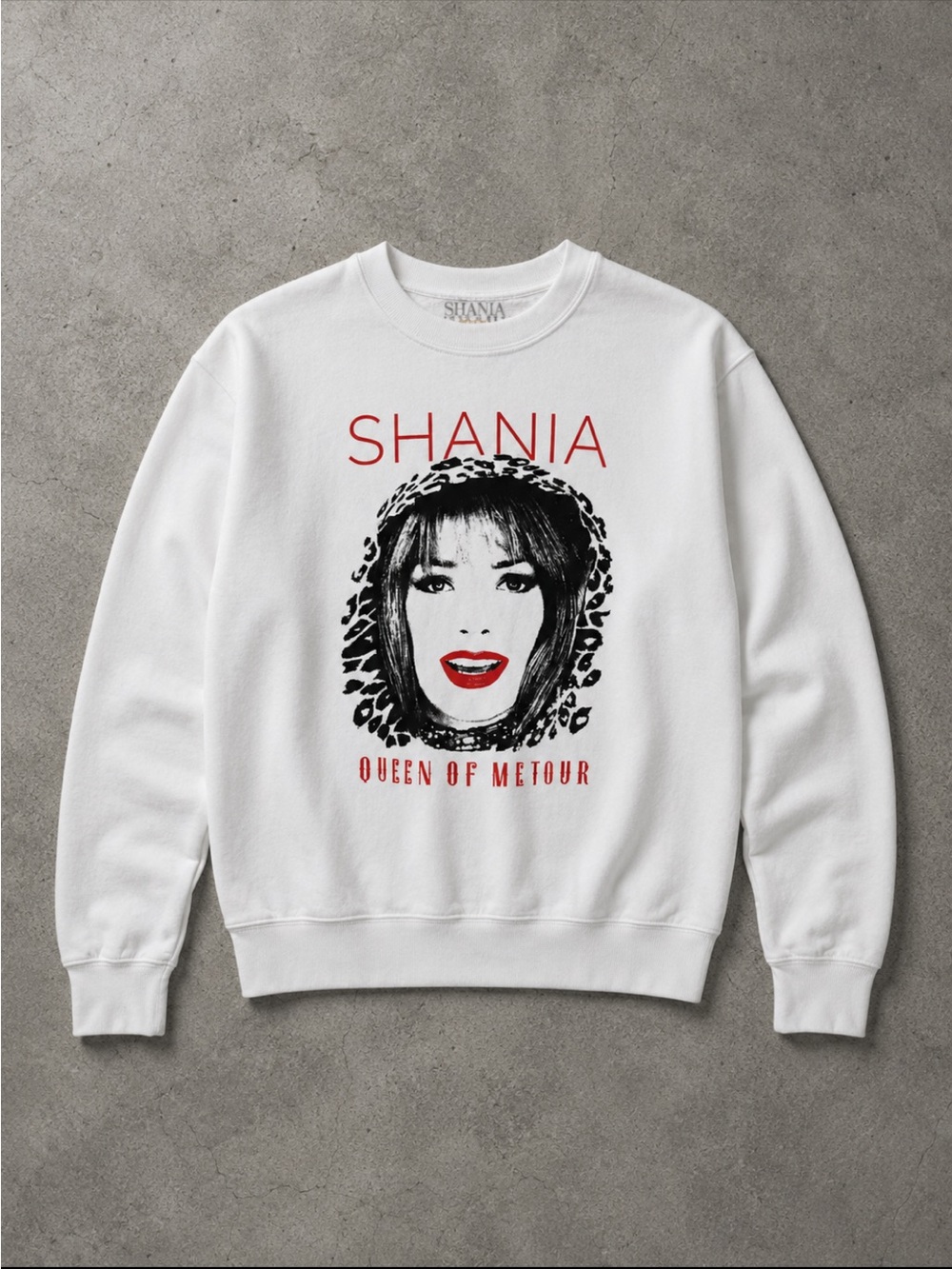 Shania Twain Queen of Me Tour 2023 Graphic Sweatshirt Woman Medium White Country